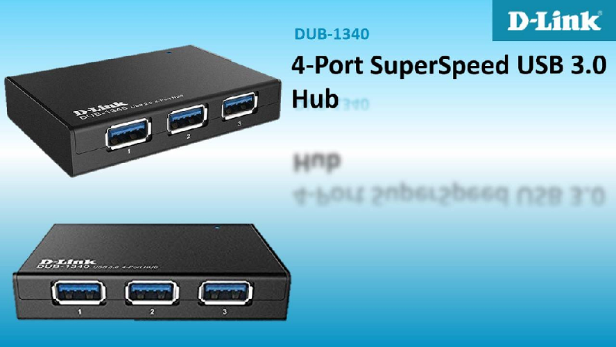 Đại lý phân phối BỘ CHIA USB3.0 4 CỔNG D-LINK DUB-1340/E